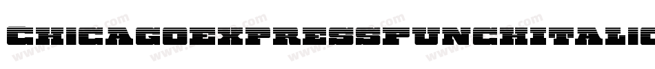 ChicagoExpressPunchItalic-jKJ7字体转换