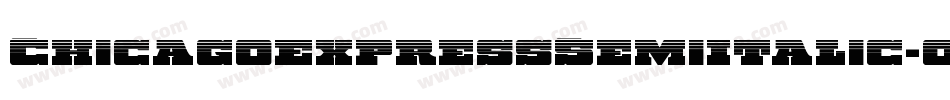 ChicagoExpressSemiItalic-03qX字体转换