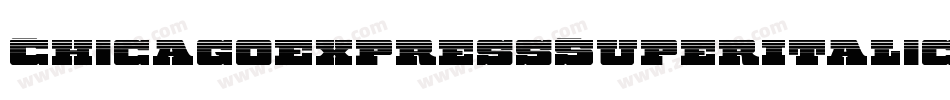 ChicagoExpressSuperItalic-zapl字体转换