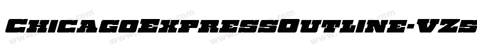 ChicagoExpressOutline-VZ5V字体转换