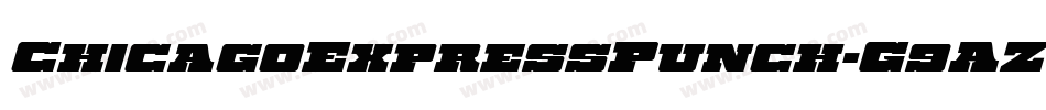 ChicagoExpressPunch-G9AZ字体转换