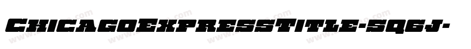 ChicagoExpressTitle-5q6j字体转换