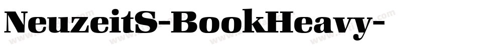 NeuzeitS-BookHeavy字体转换