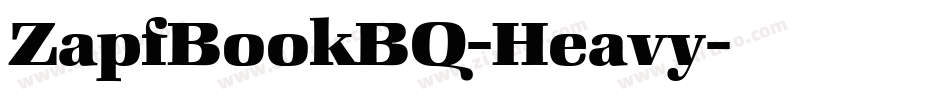 ZapfBookBQ-Heavy字体转换