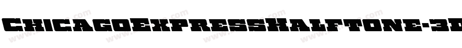ChicagoExpressHalftone-3D6z字体转换