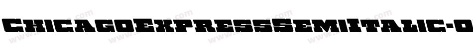 ChicagoExpressSemiItalic-03qX字体转换