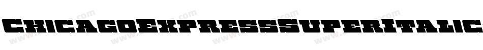 ChicagoExpressSuperItalic-zapl字体转换
