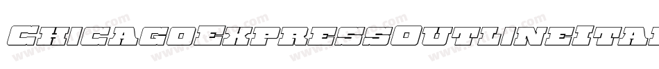 ChicagoExpressOutlineItalic-JPAn字体转换