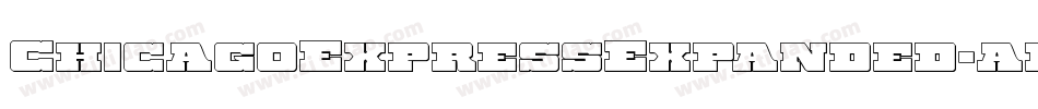 ChicagoExpressExpanded-alw9字体转换