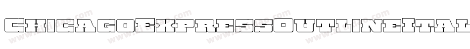 ChicagoExpressOutlineItalic-JPAn字体转换