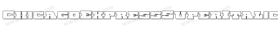 ChicagoExpressSuperItalic-zapl字体转换