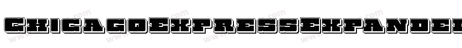 ChicagoExpressExpandedItal-EvBl字体转换