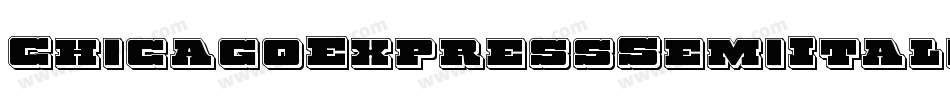 ChicagoExpressSemiItalic-03qX字体转换