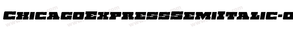 ChicagoExpressSemiItalic-03qX字体转换