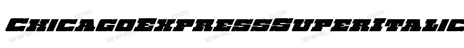 ChicagoExpressSuperItalic-zapl字体转换