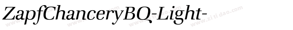 ZapfChanceryBQ-Light字体转换