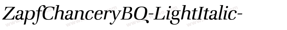 ZapfChanceryBQ-LightItalic字体转换