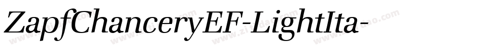 ZapfChanceryEF-LightIta字体转换