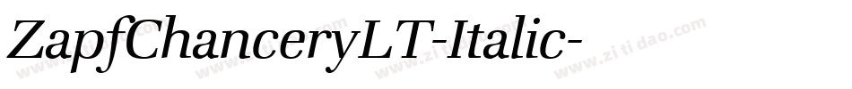ZapfChanceryLT-Italic字体转换