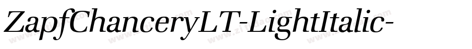 ZapfChanceryLT-LightItalic字体转换