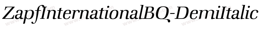 ZapfInternationalBQ-DemiItalic字体转换