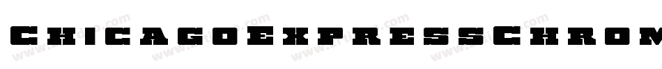 ChicagoExpressChromeItalic-gYX6字体转换