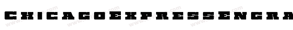 ChicagoExpressEngravedItal-W39v字体转换