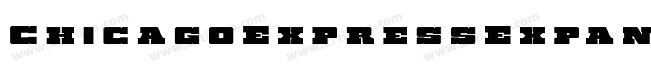 ChicagoExpressExpandedItal-EvBl字体转换