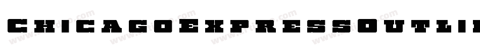 ChicagoExpressOutlineItalic-JPAn字体转换