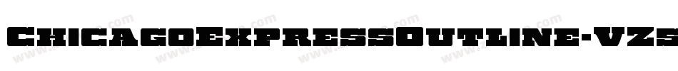 ChicagoExpressOutline-VZ5V字体转换