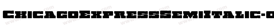 ChicagoExpressSemiItalic-03qX字体转换