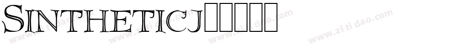 Sinthetic-161j字体转换