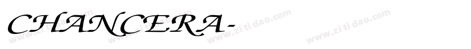 CHANCERA字体转换