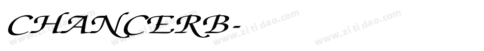 CHANCERB字体转换