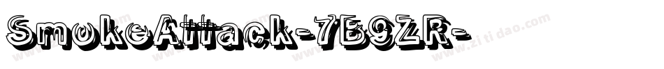 SmokeAttack-7B9ZR字体转换