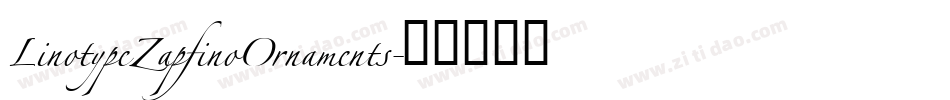 LinotypeZapfinoOrnaments字体转换