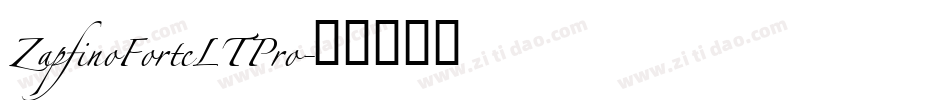 ZapfinoForteLTPro字体转换