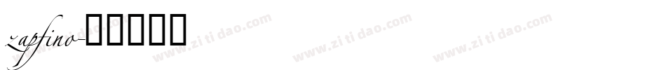 zapfino字体转换