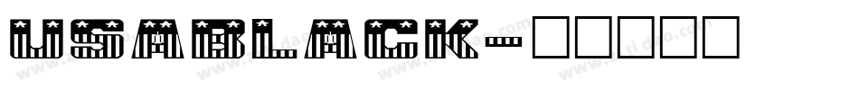 USABlack字体转换