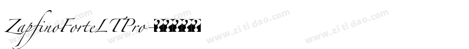 ZapfinoForteLTPro字体转换