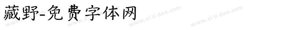 藏野字体转换