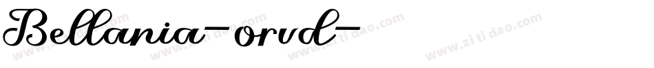 Bellania-orvd字体转换