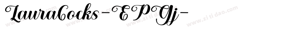 LauraCocks-EPGj字体转换