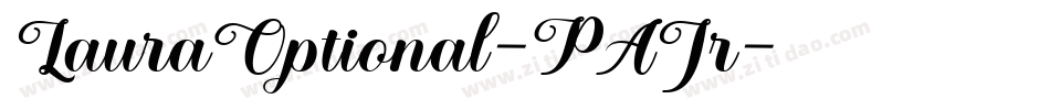 LauraOptional-PAJr字体转换