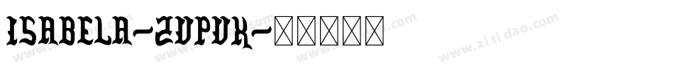 Isabela-ZVpVx字体转换