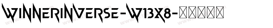 WinnerInverse-w13x8字体转换