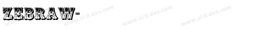 Zebraw字体转换