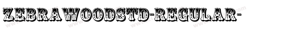 ZebrawoodStd-Regular字体转换