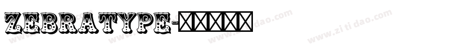 Zebratype字体转换