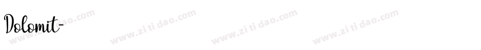 Dolomit字体转换